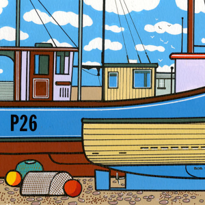 Boats at West Bay Print