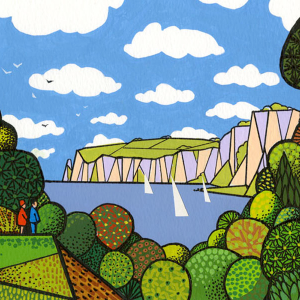 Beer from the Chine, Seaton Print